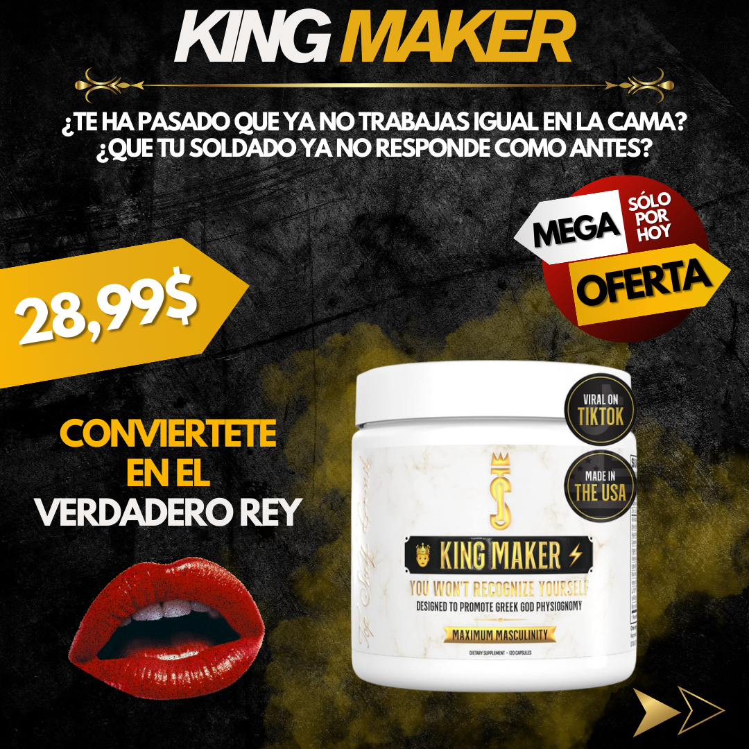 🔥K1NG MAKER 120 CAPSULAS IMPORTADO🤴🏻🔥