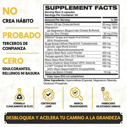 🔥K1NG MAKER 120 CAPSULAS IMPORTADO🤴🏻🔥